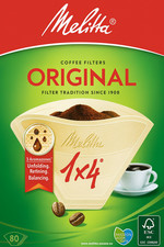 Original Coffee Filters 1 X80 Count Natural Brown Premium Cone Coffee By Melitta