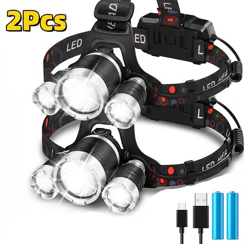 2pcs waterproof headlamp super - headlamp,