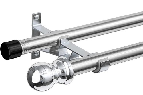 Inflation double curtain rods - inflation,