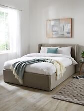 Camden Fabric Ottoman Double Bed Frame Grey Stylish and Spacious Storage Bed