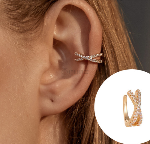 Twisted 18ct gold - gold, plated