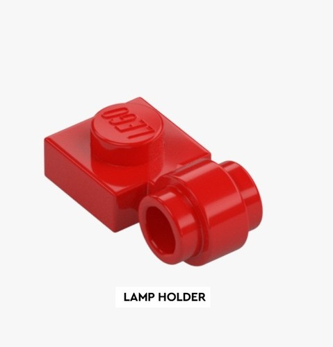 Lego lamp holder bright red - lamp,