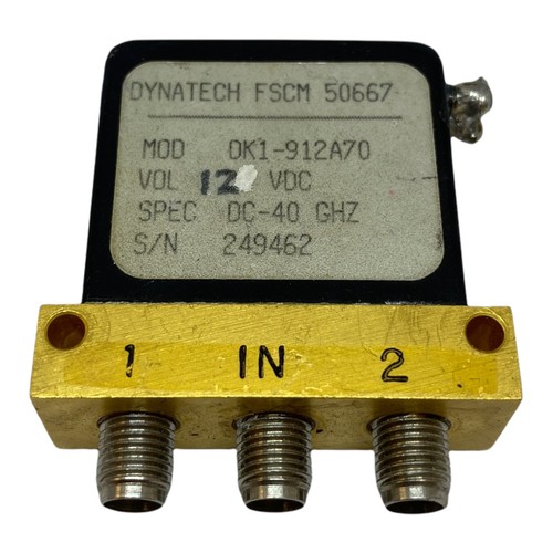 Dynatech coaxial relay switch - coaxial,
