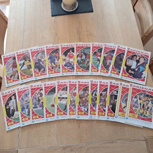 Arsenal 1989 complete - 1989/90, set