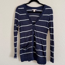 Womens Small Navy Striped