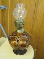 SMALL AMBER GLASS OIL