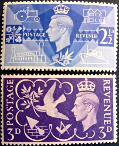 Kgvi 1946 peace - peace, victory
