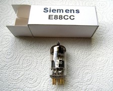 Siemens E88CC Double Triode Valve , used but tests good on Avo tester.