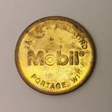 Mobil Car Wash Portage, WI Token 25mm