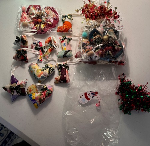 Two bags wrapped fabric - bags,