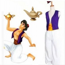 Arabian Prince Aladdin Costume Mens Bollywood Cosplay Adults Outfit Book Week UK