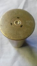  WW1 Trench Art Brass Shell Casings .  Small 95 mm tall .