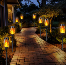 8x Flame Effect Solar Outdoor