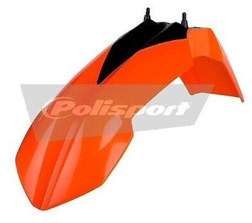 Polisport front fender - front, orange