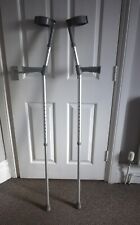 Pair of Coopers Adjustable Height Lightweight Walking Crutches