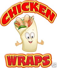 Chicken Wraps Decal 14"