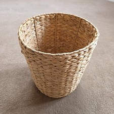 Wicker Waste Paper Basket Bin