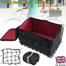 Bicycle Folding Metal Basket