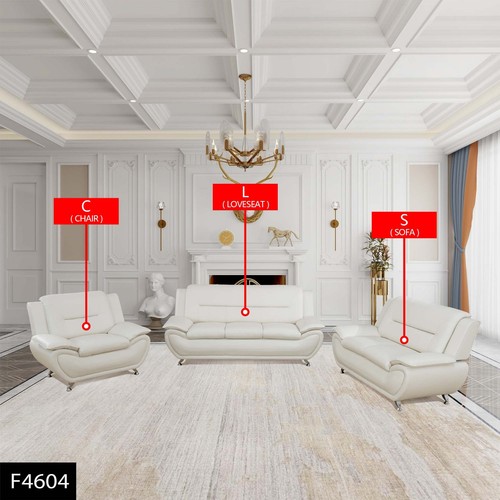 White faux leather - faux,