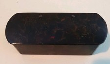 Victorian Faux Tortoise Shell Snuff Box 19th Cent Hemacite Composite Snuff Box.
