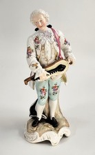 Samson Paris Porcelain Figure, Gallant with Hurdy-Gurdy, c.1880