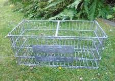 Vintage Galvanised "Purity Dudley" Milk Crate Bottle Holder/Veg/Plant Pot Holder