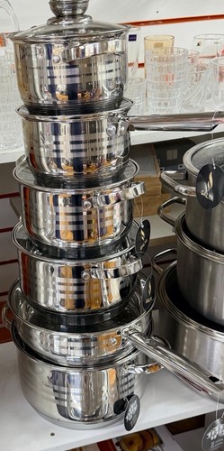 Pcs stainless steel pots - steel,