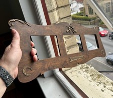 Superb Antique Carved Oak & Gesso Picture Frame 23" x 9" v Arts & Crafts Nouveau