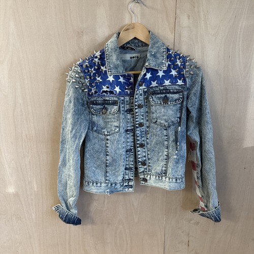 Topshop moto american flag - moto,