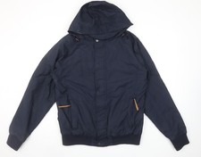 Fat Face Men's Blue Hooded Lightweight Windbreaker Jacket Medium