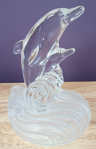 Dolphins wave glass - wave,