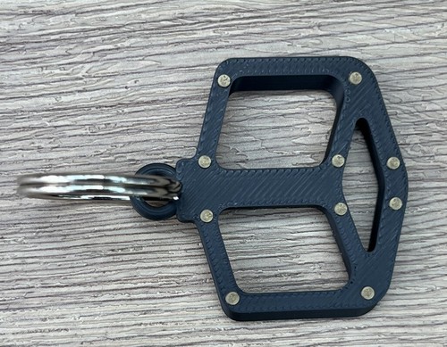 Bike flat pedal key ring - bike, trek