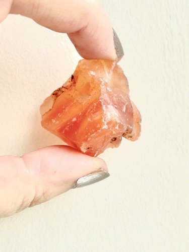 Raw carnelian crystal - crystal, natural