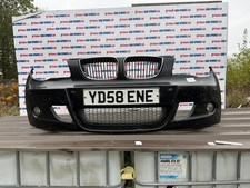 BMW 1 SERIES HATCHBACK 3DR M SPORT MK1 E81 2008 BLACK 475 FRONT BUMPER MARKS