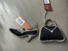 Handbag and shoe house of Fraser tree decorations with tags