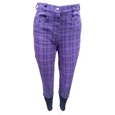 Ladies Purple Horse Riding