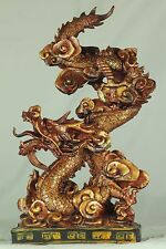27cm RED/GOLD CHINESE DRAGON - CHINESE NEW YEAR - FENG SHUI - LUCKY GIFT