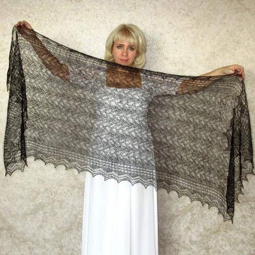 Black scarf warm russian - black, scarf,warm