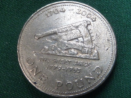 2004 gibraltar one pound coin - 2004,