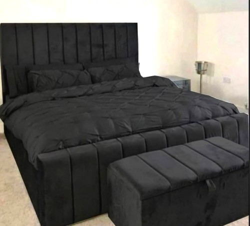 Panel bed frame plush velvet - plush,