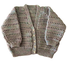 Hand Knitted, Grey /
