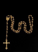 Gold Plated Rosary Bead Rosary