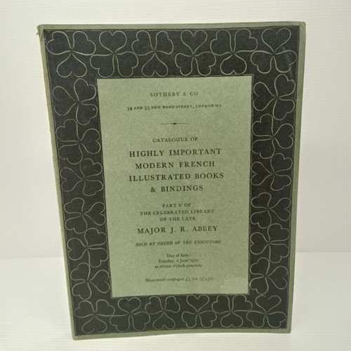 Sotheby catalogue 1970 highly - sotheby,