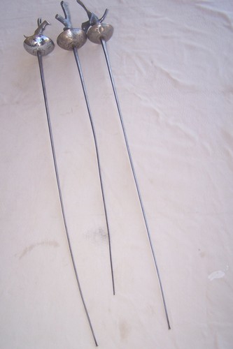 Three vintage fencing foil - vintage,