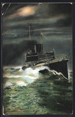 Postcard torpedo boat - , full