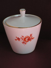 A "MONIKA", ART DECO STYLE, SELTMANN WEIDEN PORCELAIN SUGAR BOWL.