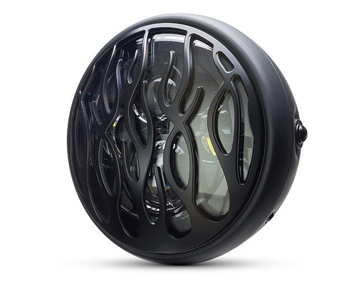 Led headlight with flame grill - headlight,