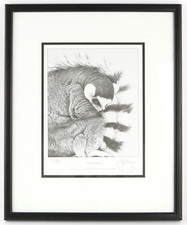 GARY HODGES 'DREAMTIME, RING TAILED LEMUR' LIMITED EDITION PRINT 91/850, SIGNED