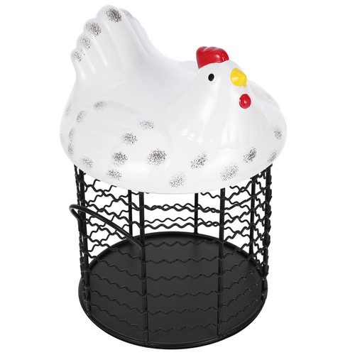 Chicken shaped egg basket - chicken,