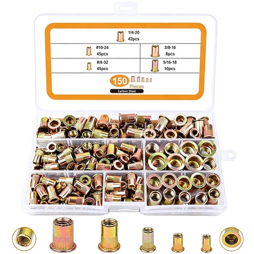 150 165pcs carbon steel rivet - carbon,